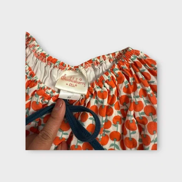 Buckleberry Kids Floral Apple Pattern Long Sleeve Top - Picture 4 of 5